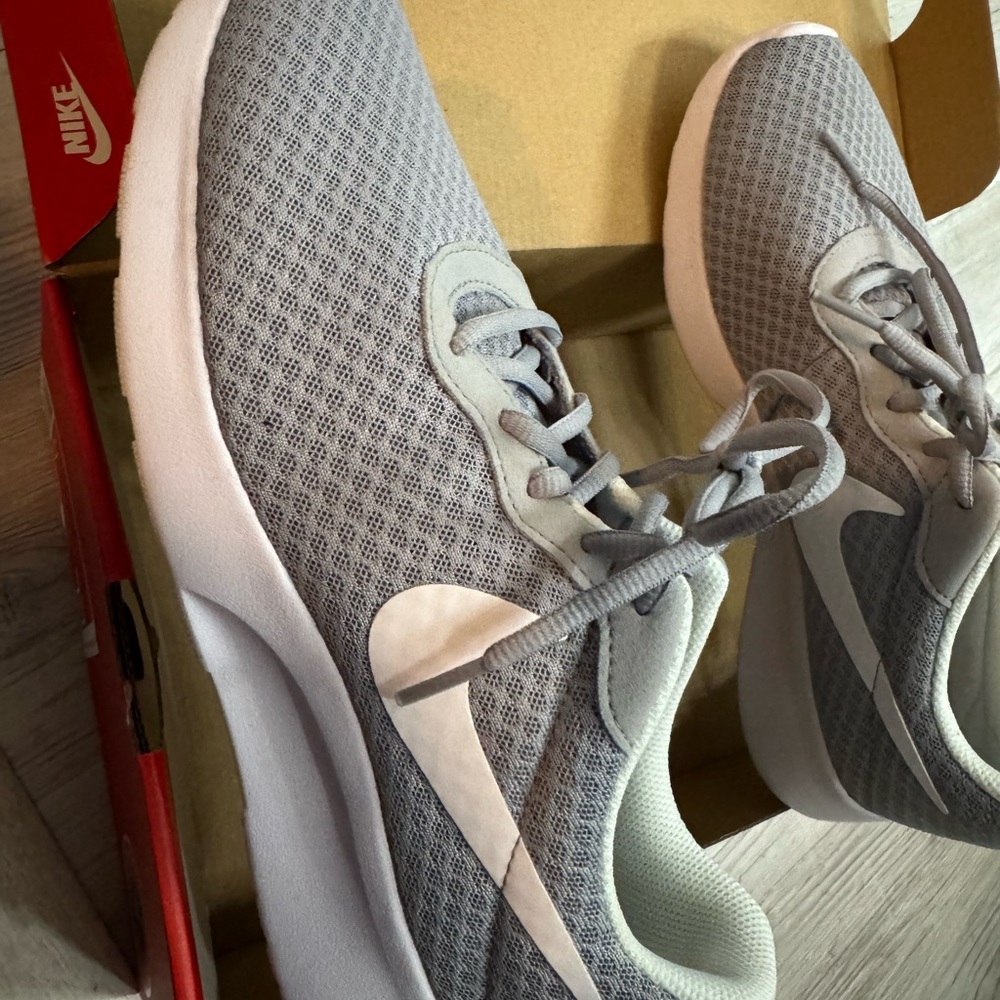 Nike Gray and White Athletic Shoes